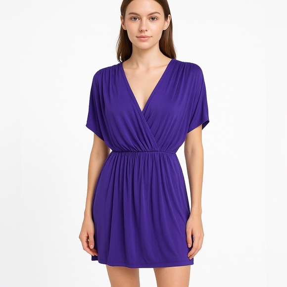 Black Halo formal Mini Dress in Deep purple Size Small - Picture 1 of 7